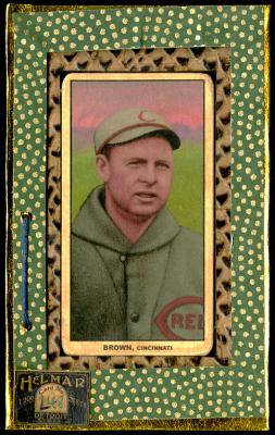 Picture, Helmar Brewing, T206-Helmar Card # 248, Mordecai BROWN (HOF), Gray sweater, Cincinnati Reds